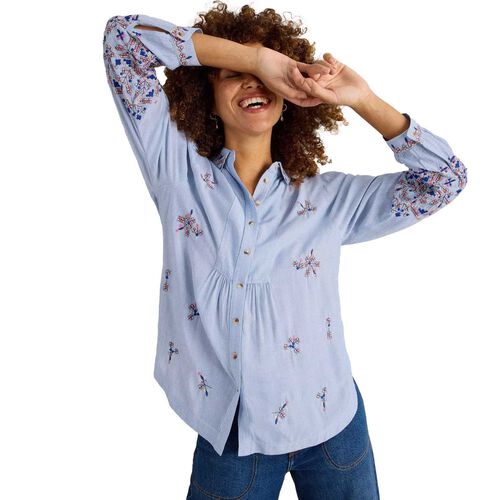 White Stuff Geri Embroidered Shirt